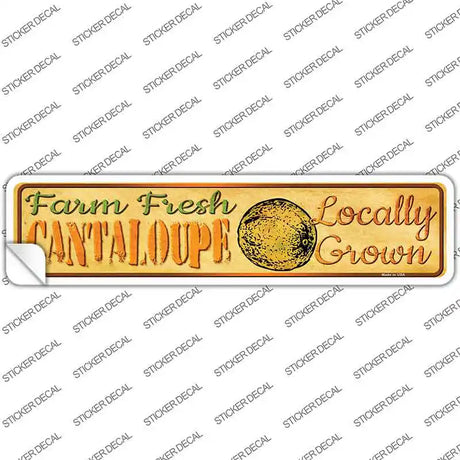 Farm Fresh Cantaloupe Novelty Narrow Sticker Decal
