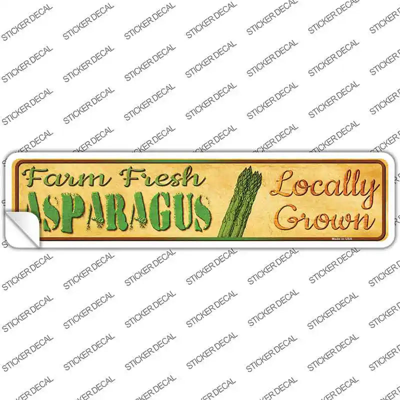 Farm Fresh Asparagus Novelty Narrow Sticker Decal