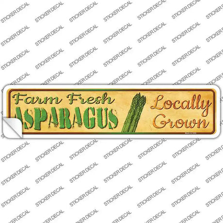 Farm Fresh Asparagus Novelty Narrow Sticker Decal