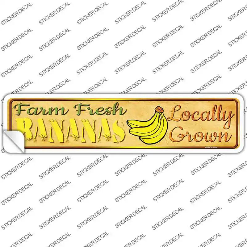 Farm Fresh Bananas Novelty Narrow Sticker Decal