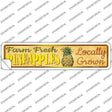 Farm Fresh Pineapples Novelty Narrow Sticker Decal