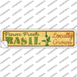 Farm Fresh Basil Novelty Narrow Sticker Decal