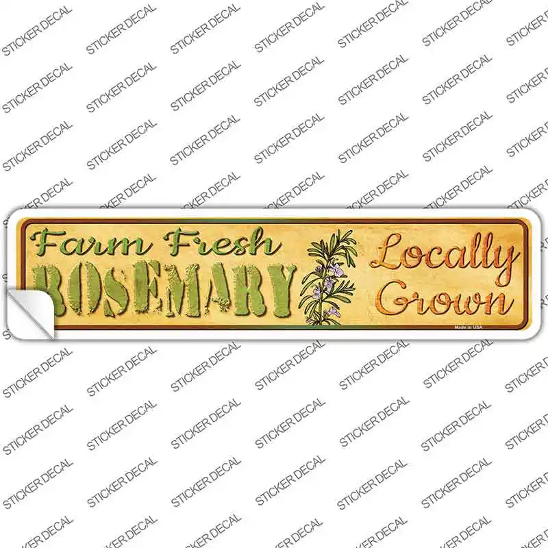 Farm Fresh Rosemary Novelty Narrow Sticker Decal