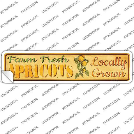 Farm Fresh Apricots Novelty Narrow Sticker Decal