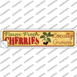 Farm Fresh Cherries Novelty Narrow Sticker Decal