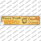 Farm Fresh Onions Novelty Narrow Sticker Decal