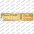 Farm Fresh Garlic Novelty Narrow Sticker Decal