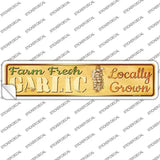 Farm Fresh Garlic Novelty Narrow Sticker Decal
