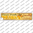 Farm Fresh Pears Novelty Narrow Sticker Decal