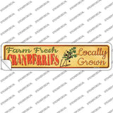 Farm Fresh Cranberries Novelty Narrow Sticker Decal