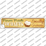 Farm Fresh Coconuts Novelty Narrow Sticker Decal