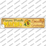 Farm Fresh Peaches Novelty Narrow Sticker Decal