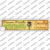 Farm Fresh Artichokes Novelty Narrow Sticker Decal