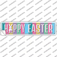 Happy Easter Colorful Novelty Narrow Sticker Decal
