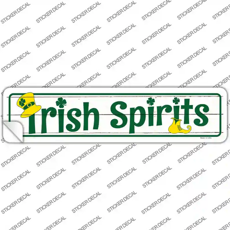 Irish Spirits Novelty Narrow Sticker Decal