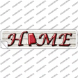 Alabama Home Outline Novelty Narrow Sticker Decal