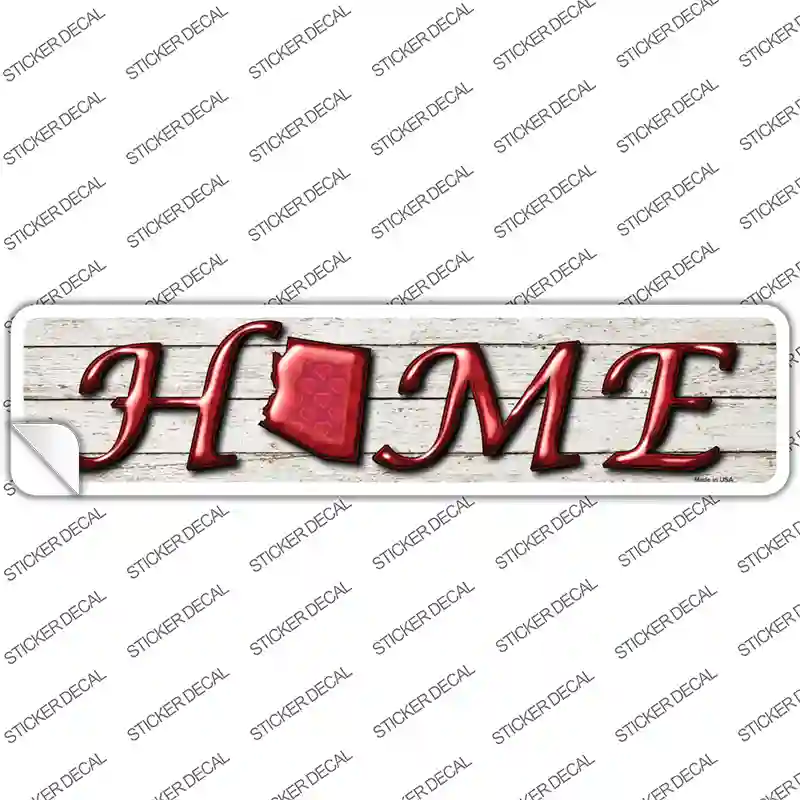 Arizona Home Outline Novelty Narrow Sticker Decal