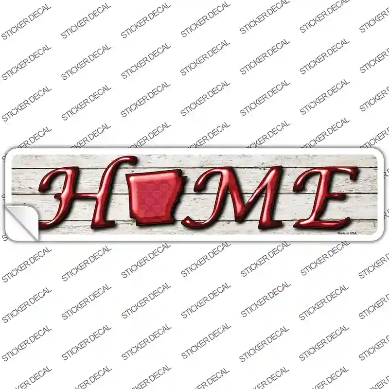 Arkansas Home Outline Novelty Narrow Sticker Decal