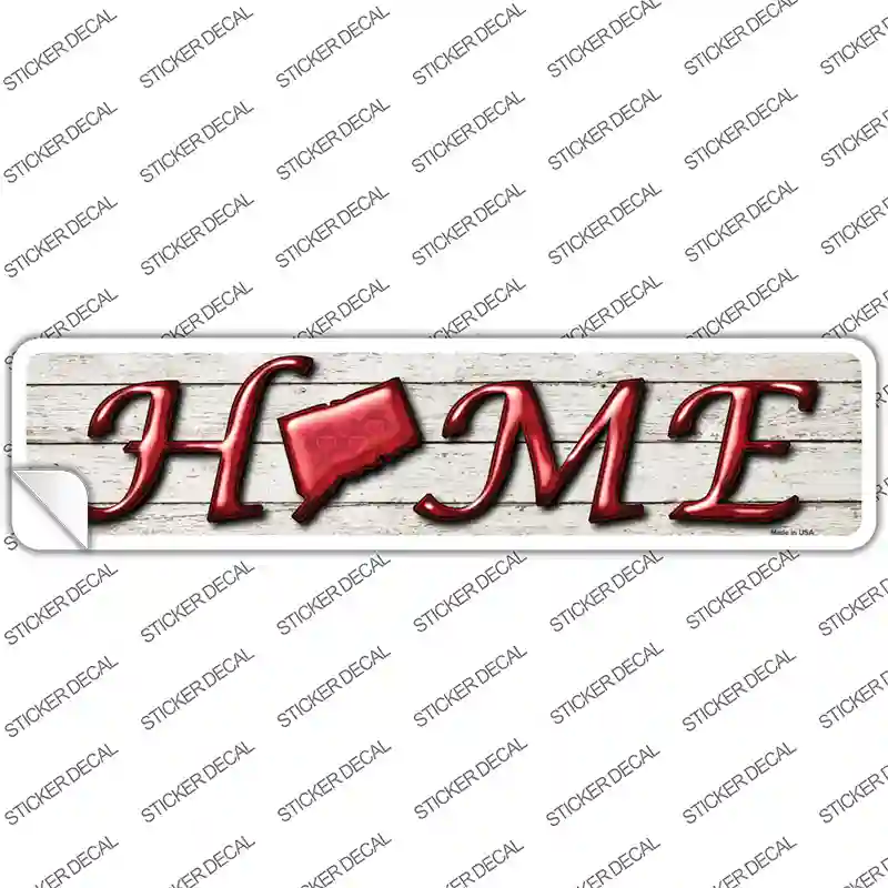 Connecticut Home Outline Novelty Narrow Sticker Decal