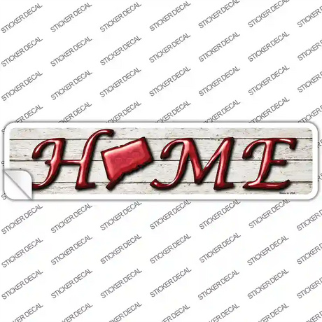 Connecticut Home Outline Novelty Narrow Sticker Decal