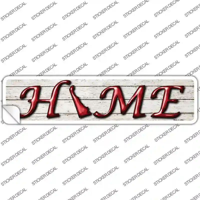 Delaware Home Outline Novelty Narrow Sticker Decal