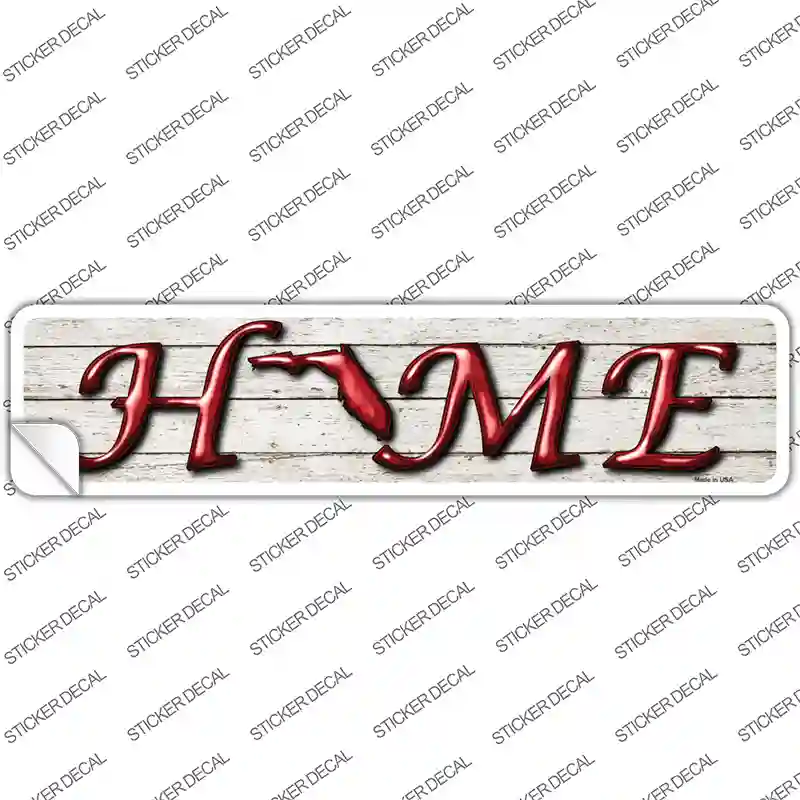 Florida Home Outline Novelty Narrow Sticker Decal