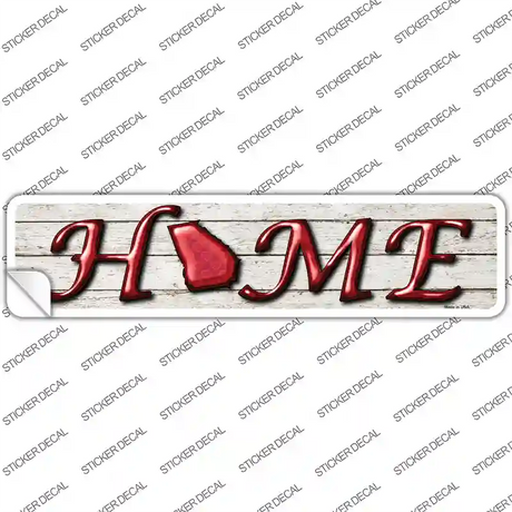 Georgia Home Outline Novelty Narrow Sticker Decal