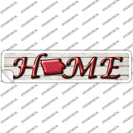 Iowa Home Outline Novelty Narrow Sticker Decal