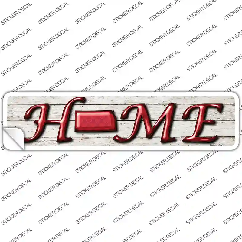 Kansas Home Outline Novelty Narrow Sticker Decal