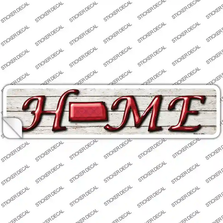Kansas Home Outline Novelty Narrow Sticker Decal