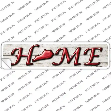 Kentucky Home Outline Novelty Narrow Sticker Decal