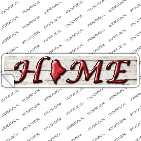 Maine Home Outline Novelty Narrow Sticker Decal