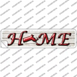 Massachusetts Home Outline Novelty Narrow Sticker Decal
