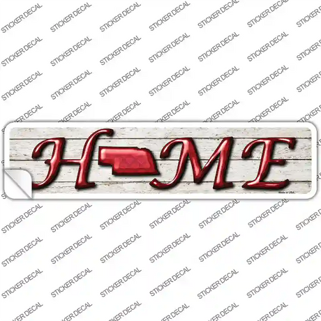 Nebraska Home Outline Novelty Narrow Sticker Decal