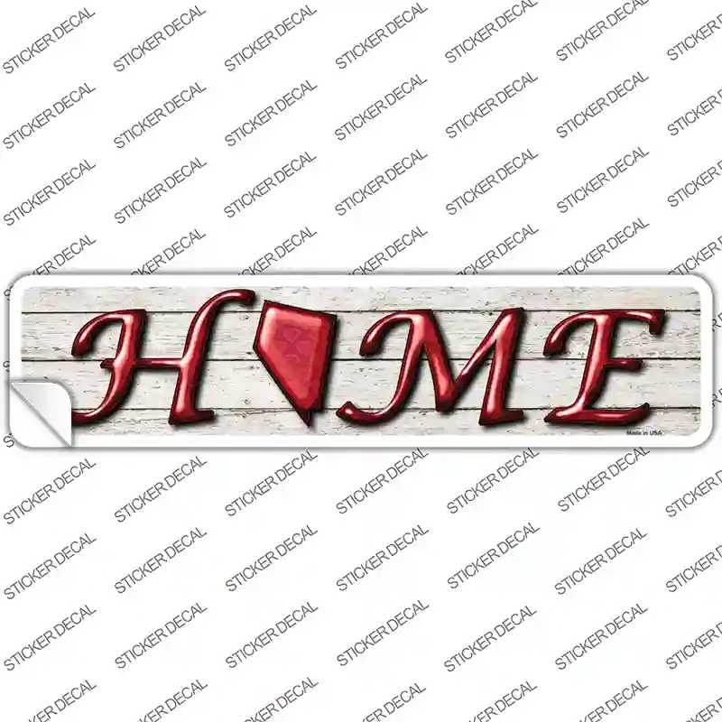 Nevada Home Outline Novelty Narrow Sticker Decal
