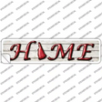 New Hampshire Home Outline Novelty Narrow Sticker Decal