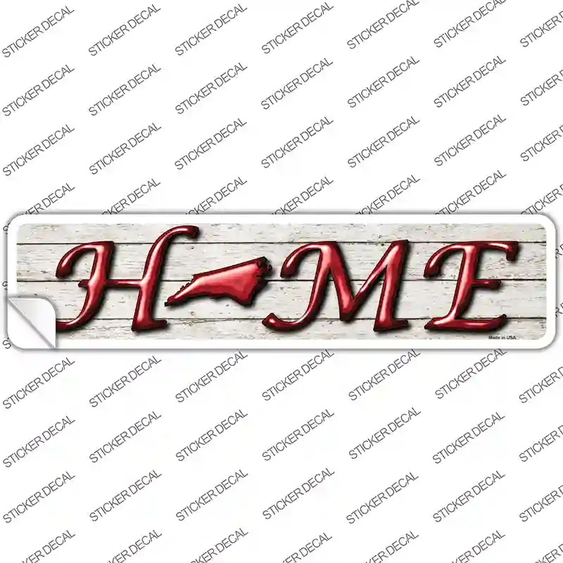 North Carolina Home Outline Novelty Narrow Sticker Decal