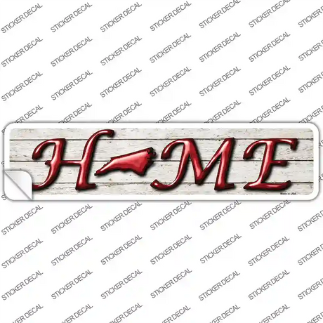 North Carolina Home Outline Novelty Narrow Sticker Decal