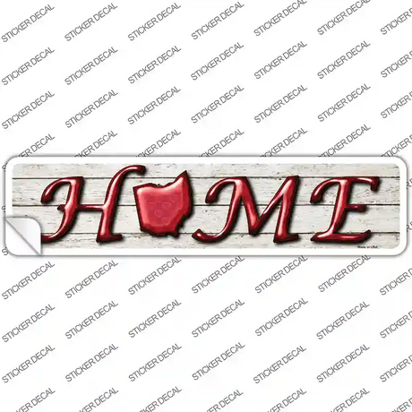 Ohio Home Outline Novelty Narrow Sticker Decal