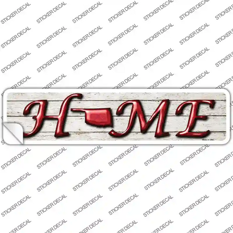 Oklahoma Home Outline Novelty Narrow Sticker Decal