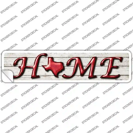 Texas Home Outline Novelty Narrow Sticker Decal