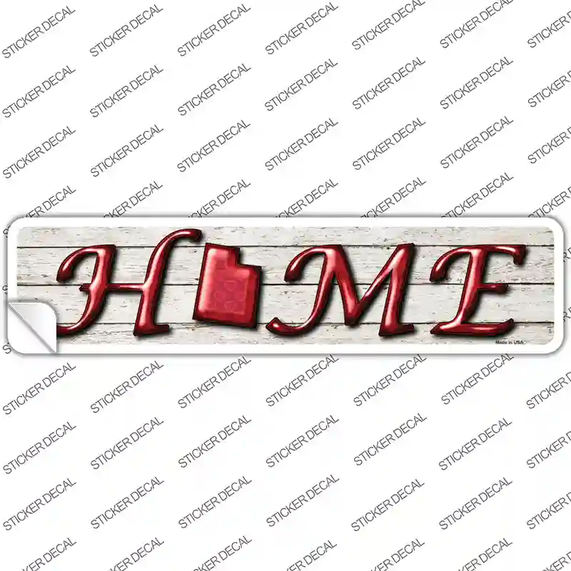 Utah Home Outline Novelty Narrow Sticker Decal