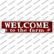 Welcome to the Farm Novelty Narrow Sticker Decal
