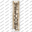 Welcome Wood Novelty Narrow Sticker Decal
