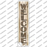 Welcome Wood Novelty Narrow Sticker Decal