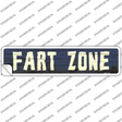 Fart Zone Novelty Narrow Sticker Decal