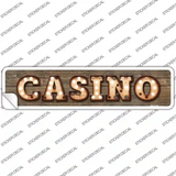 Casino Bulb Lettering Novelty Narrow Sticker Decal