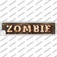 Zombie Bulb Lettering Novelty Narrow Sticker Decal