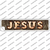 Jesus Bulb Lettering Novelty Narrow Sticker Decal