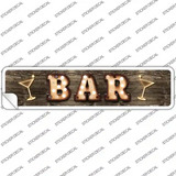 Bar Cocktails Bulb Lettering Novelty Narrow Sticker Decal